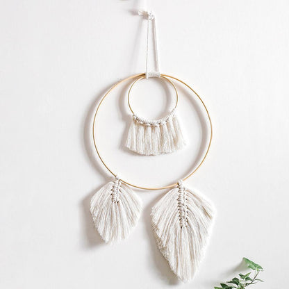 Décoration murale en macramé, attrape-rêve