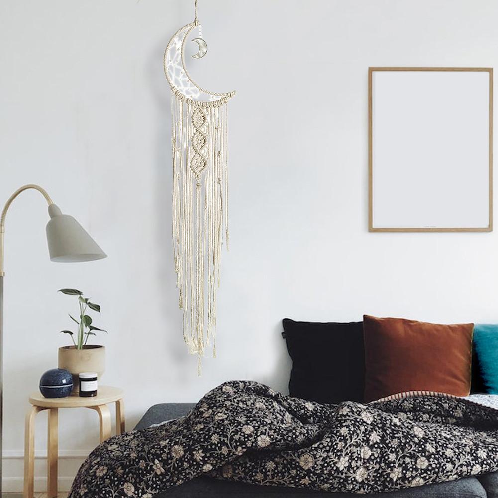 Décoration murale en macramé, attrape-rêve