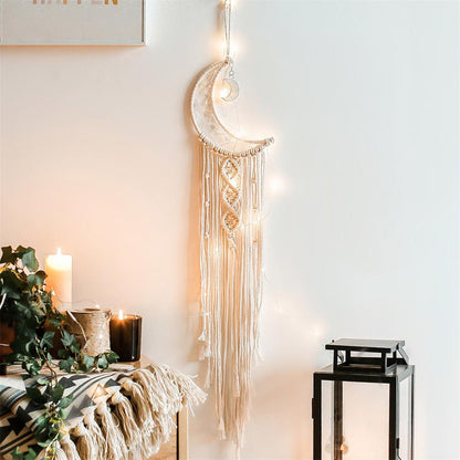 Décoration murale en macramé, attrape-rêve