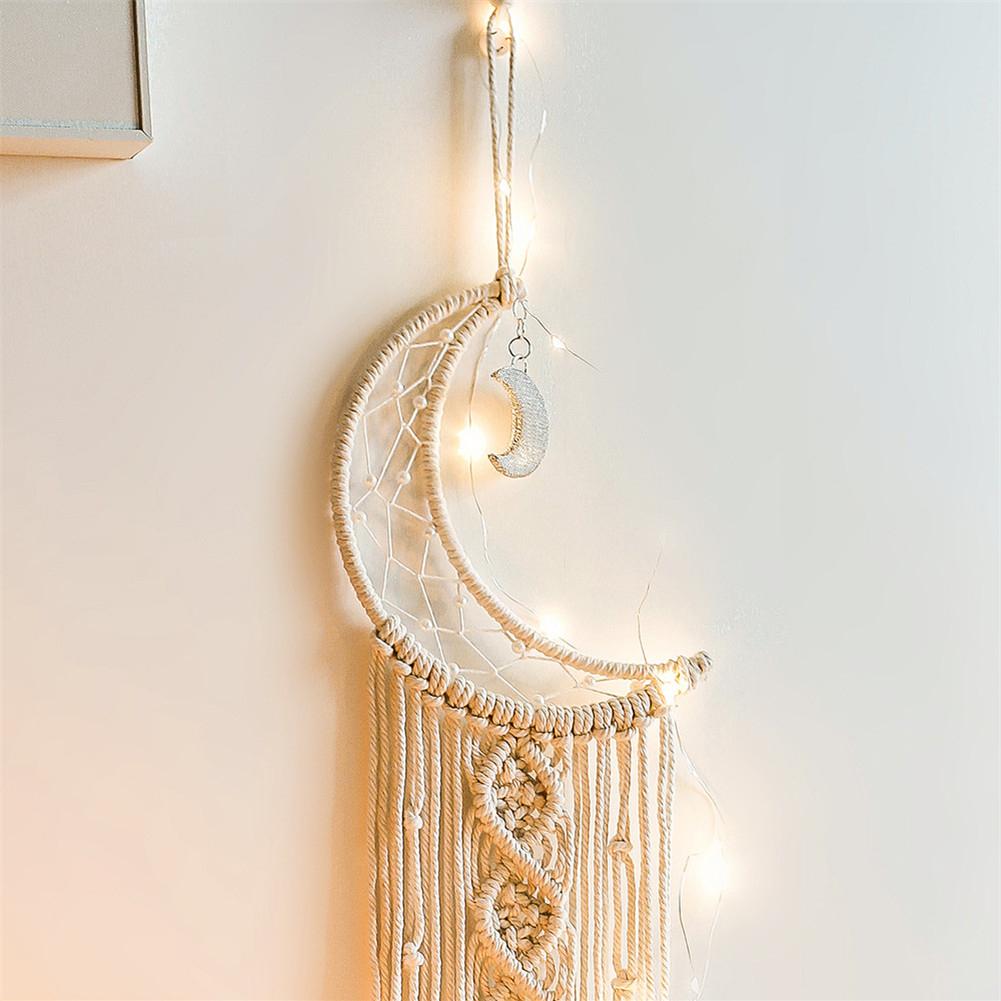 Décoration murale en macramé, attrape-rêve