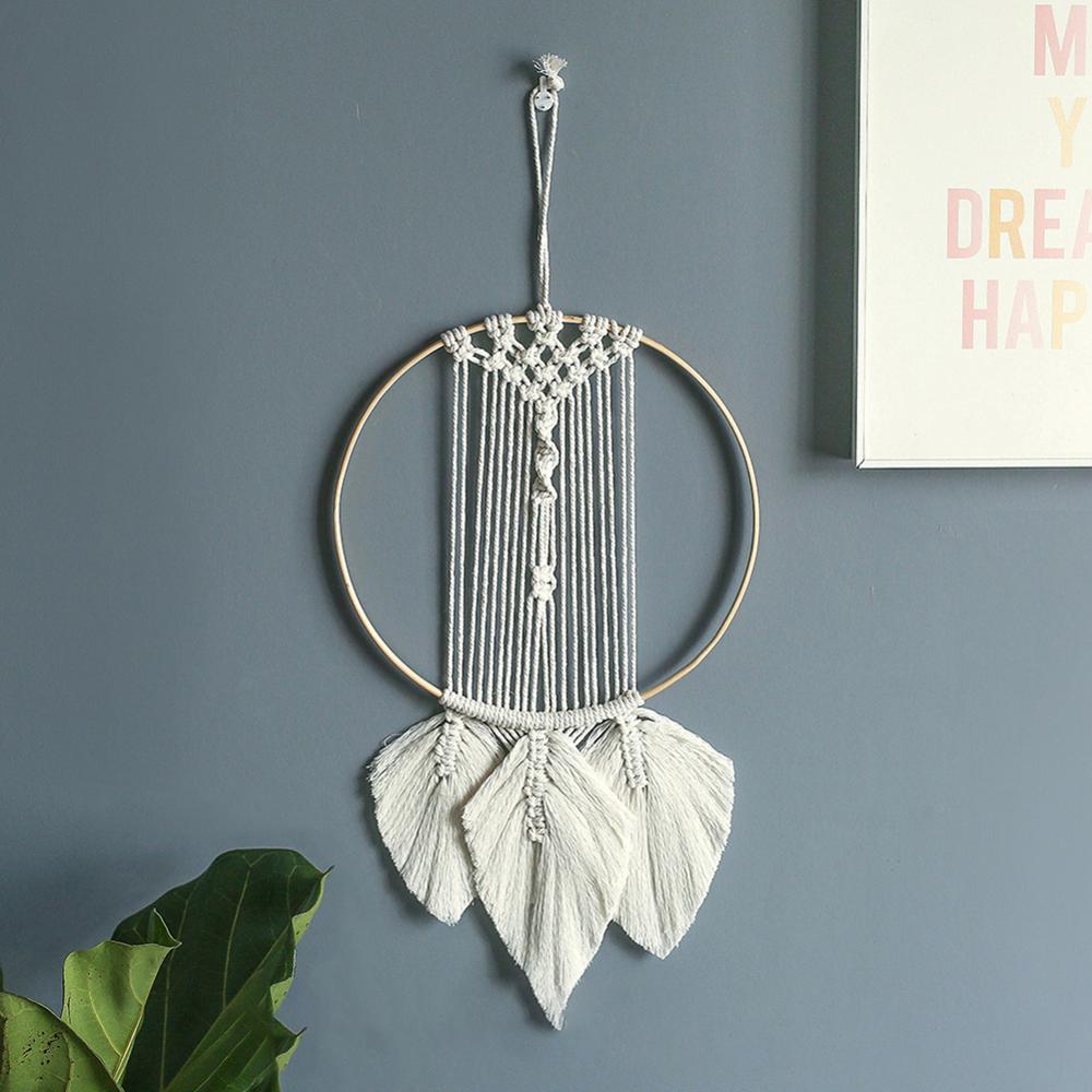 Décoration murale en macramé, attrape-rêve