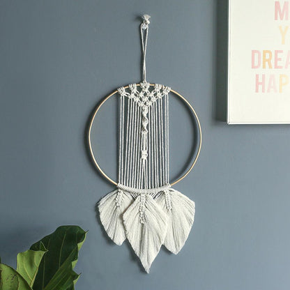 Décoration murale en macramé, attrape-rêve